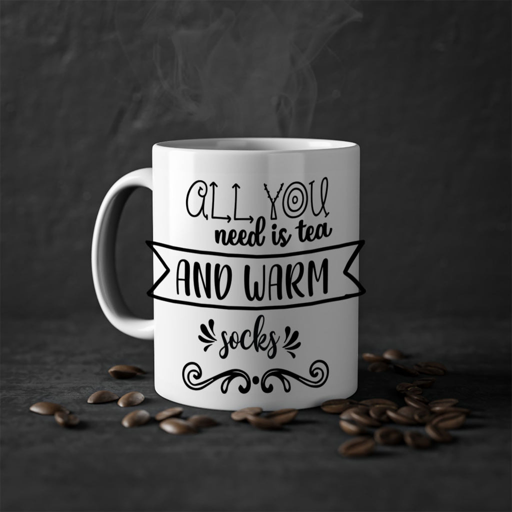 all you need is tea and warm socks style 50#- christmas-Mug / Coffee Cup