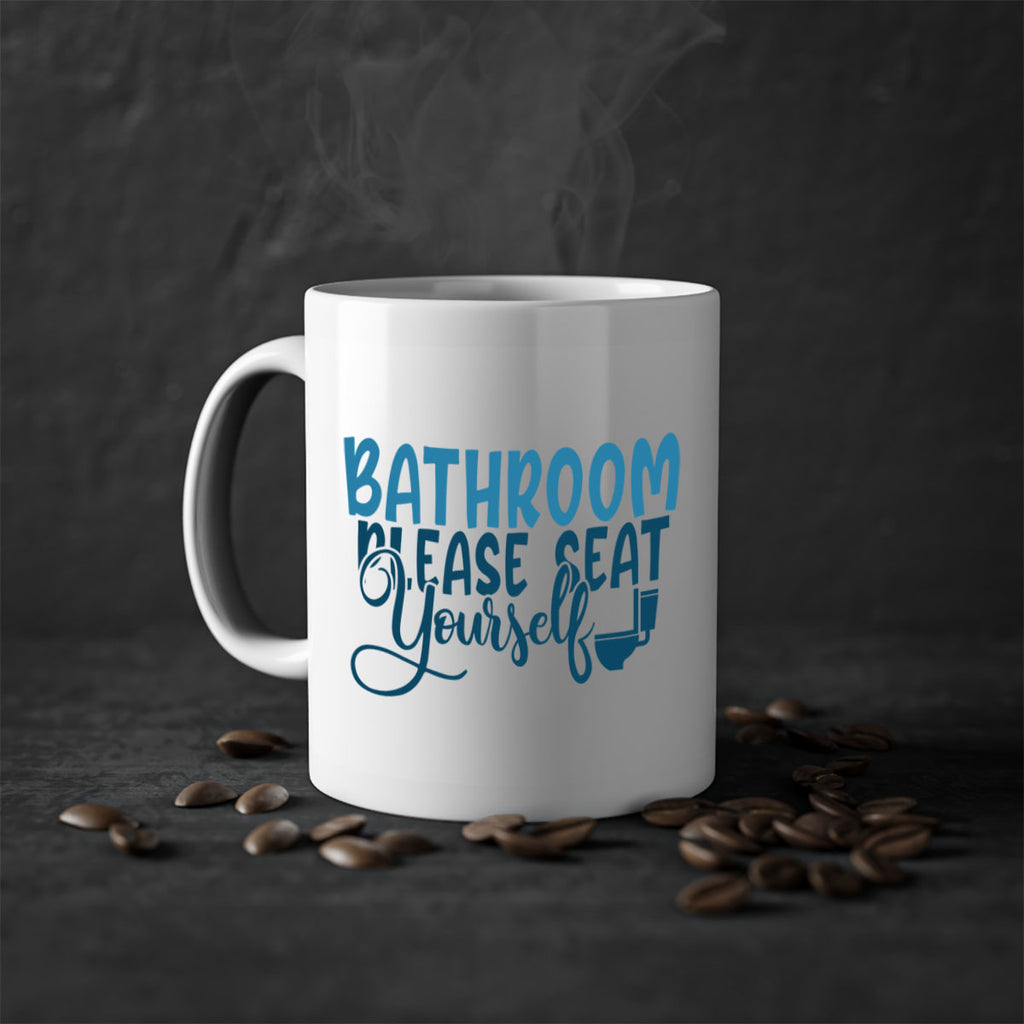 bathroom please seat yourself 92#- bathroom-Mug / Coffee Cup