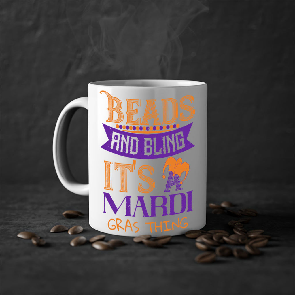 beads and bling its a mardi gras thing 51#- mardi gras-Mug / Coffee Cup