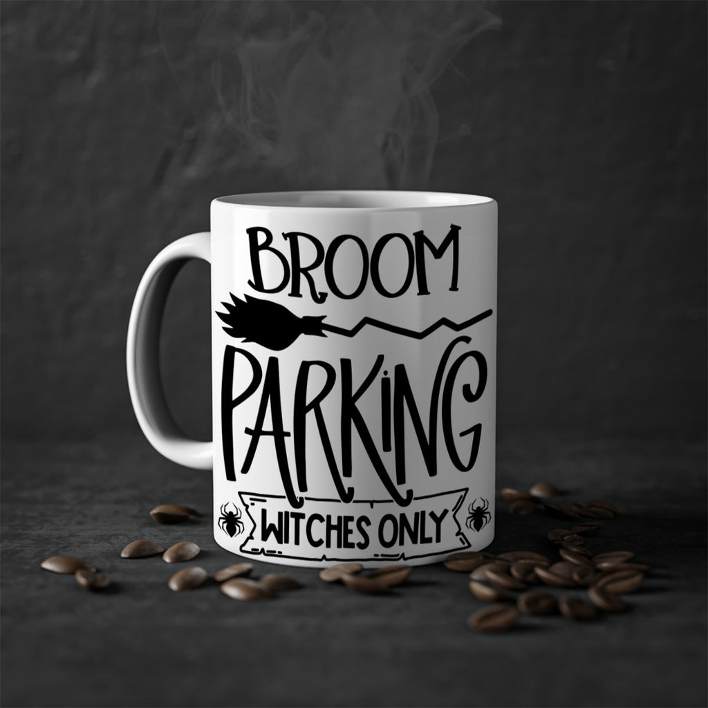 broom parking witches only 84#- halloween-Mug / Coffee Cup