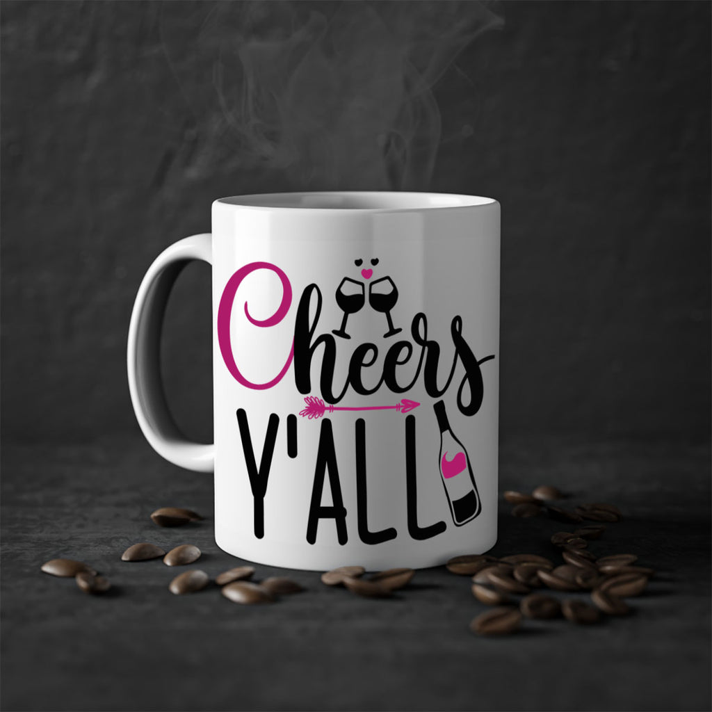 cheers yall 199#- wine-Mug / Coffee Cup