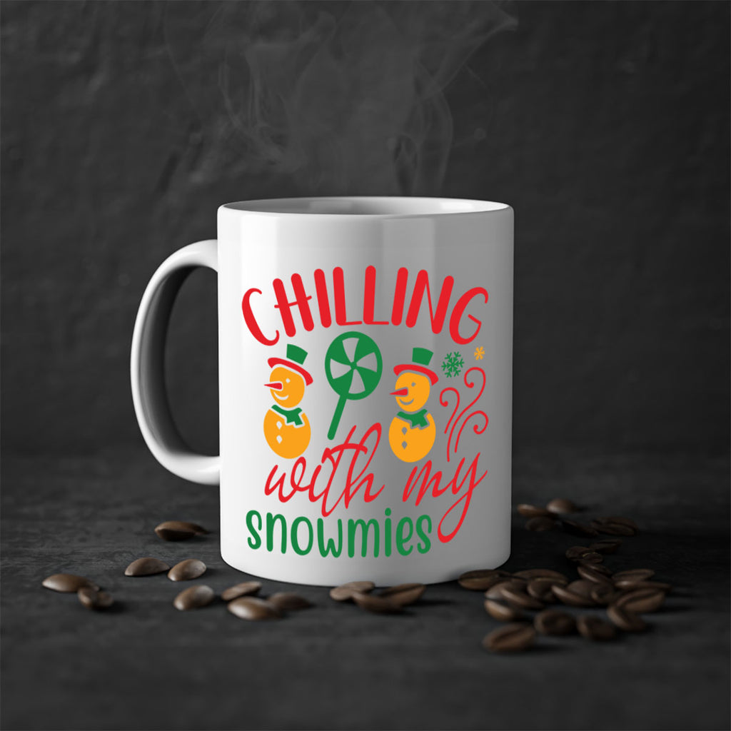 chilling with my snowmies style 91#- christmas-Mug / Coffee Cup