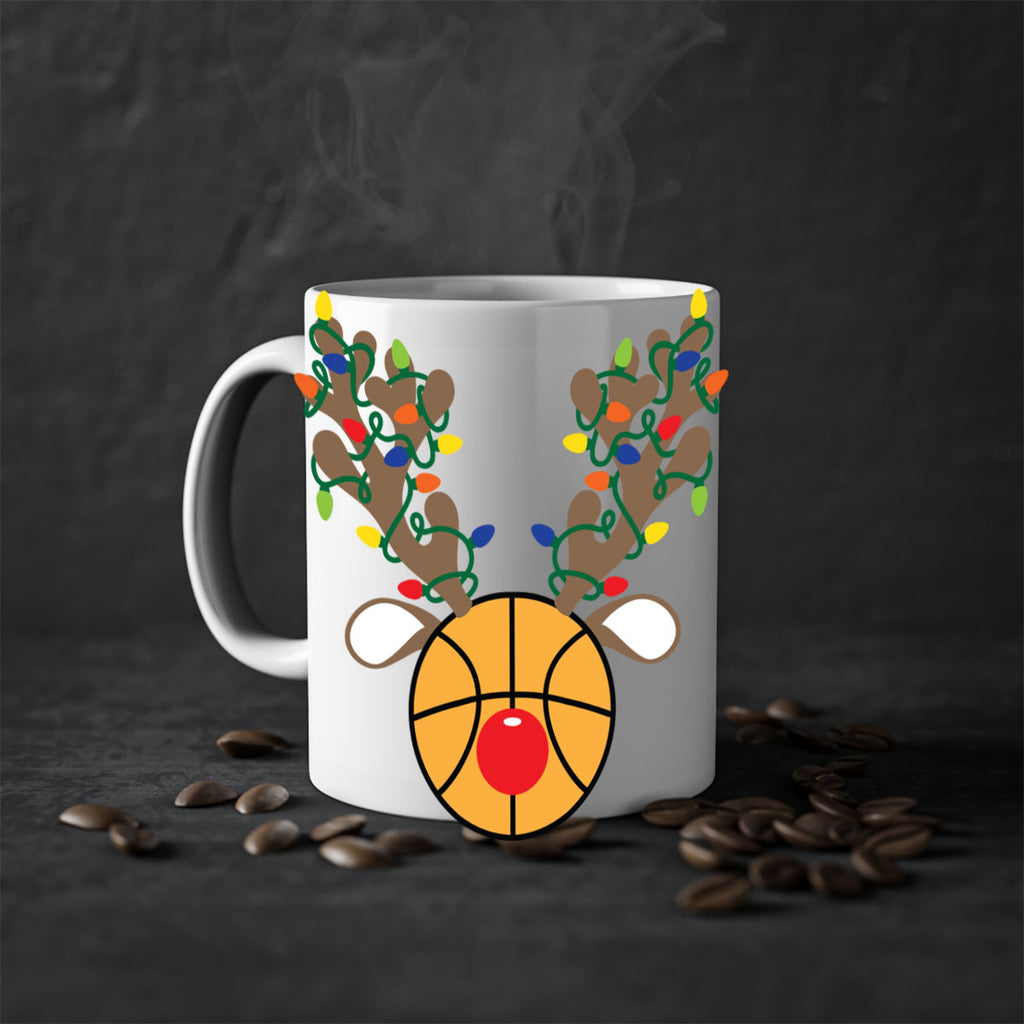 christmas reindeer antler basketball style 115#- christmas-Mug / Coffee Cup