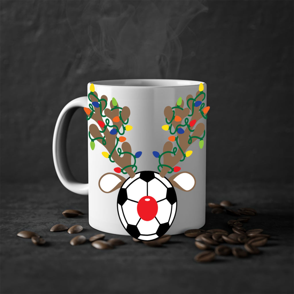 christmas reindeer antler soccer style 118#- christmas-Mug / Coffee Cup