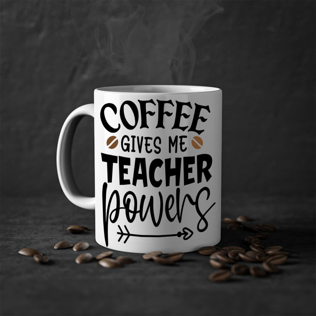 coffee gives me teacher powers Style 187#- teacher-Mug / Coffee Cup