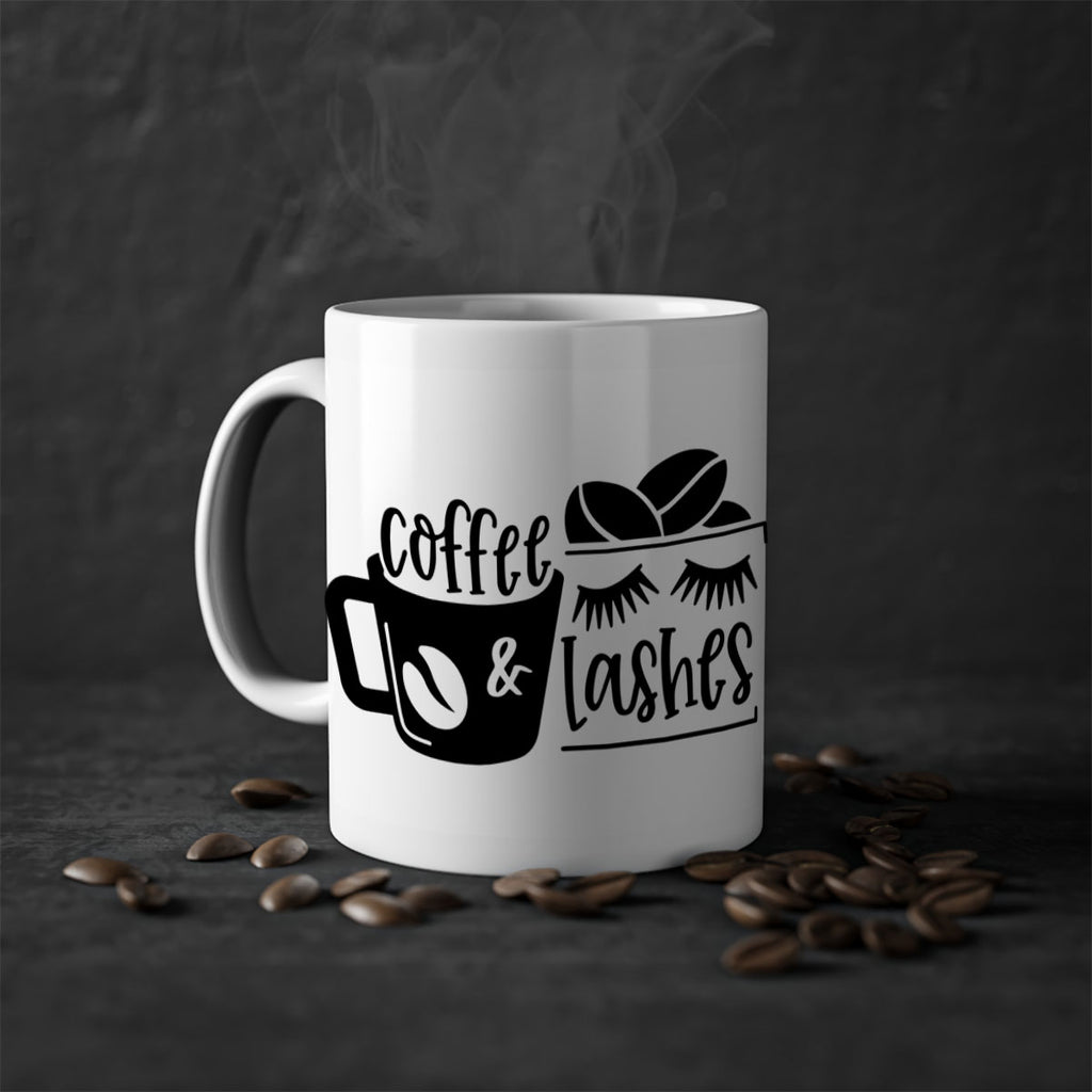 coffee lashes 176#- coffee-Mug / Coffee Cup