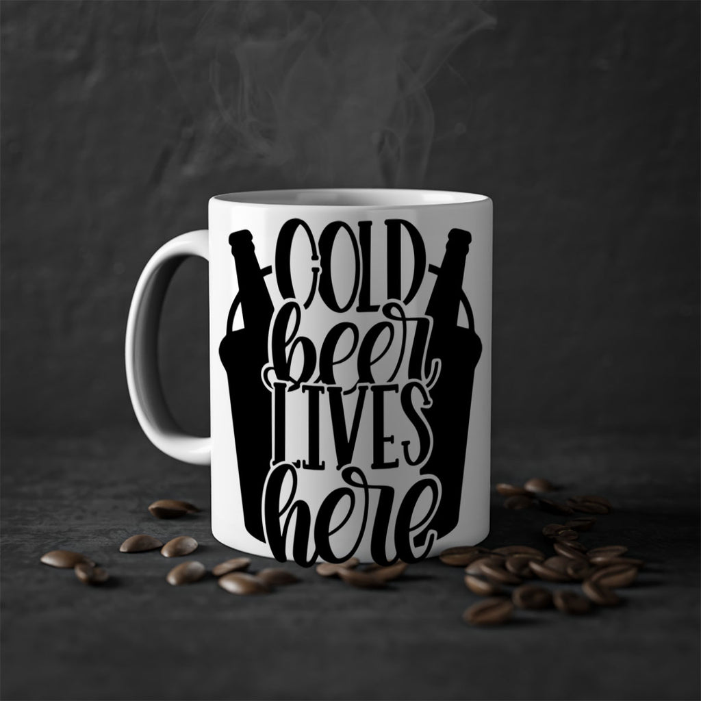 cold beer lives here 43#- beer-Mug / Coffee Cup