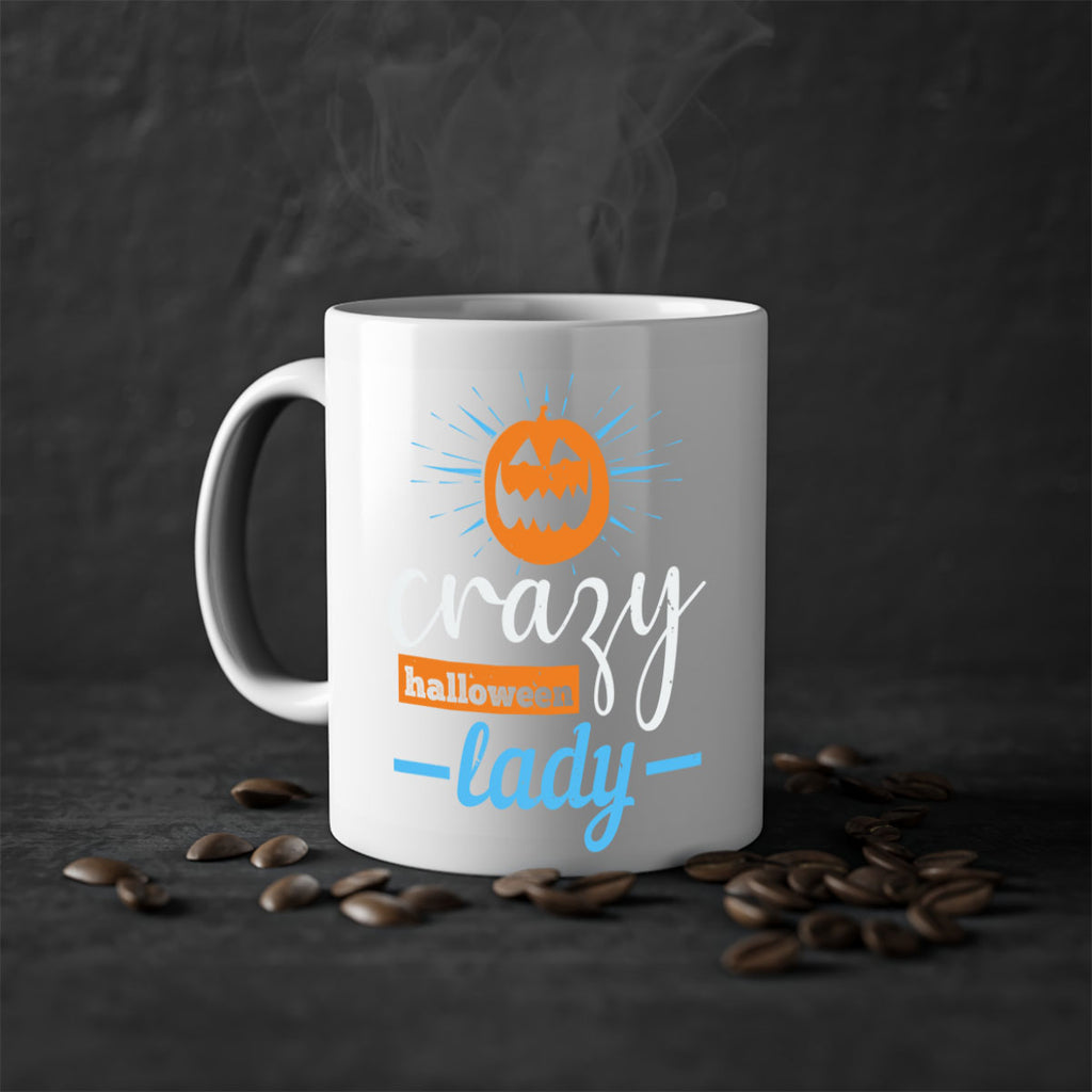 crazy halloween lady 118#- halloween-Mug / Coffee Cup