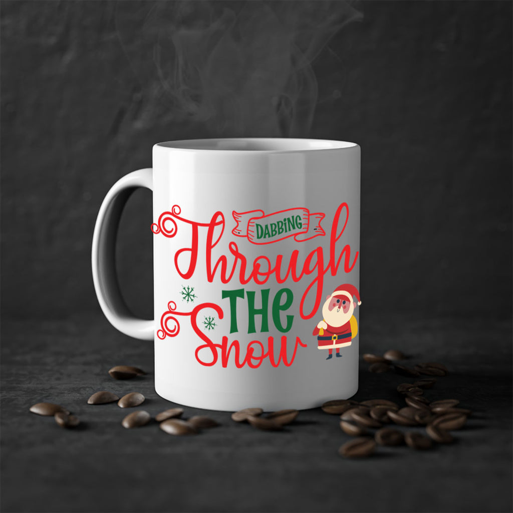 dabbing through the snow style 146#- christmas-Mug / Coffee Cup