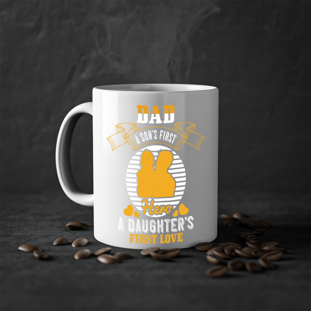 dad a son’s first hero 245#- fathers day-Mug / Coffee Cup