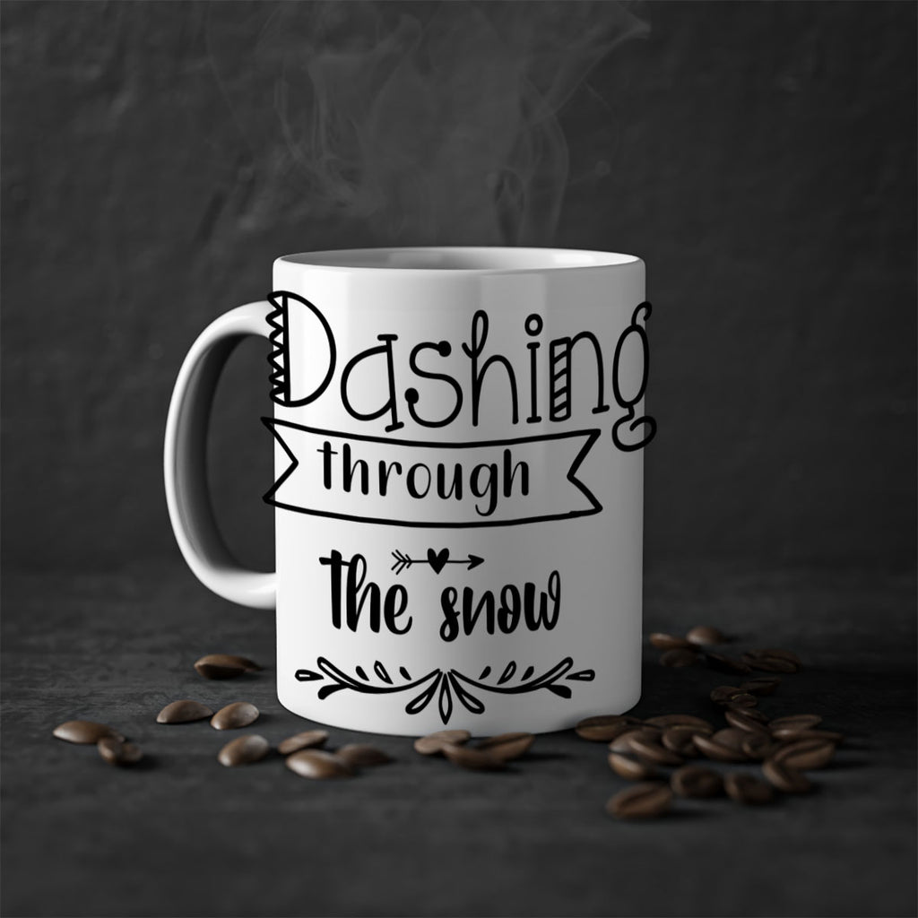 dashing through the snow style 149#- christmas-Mug / Coffee Cup