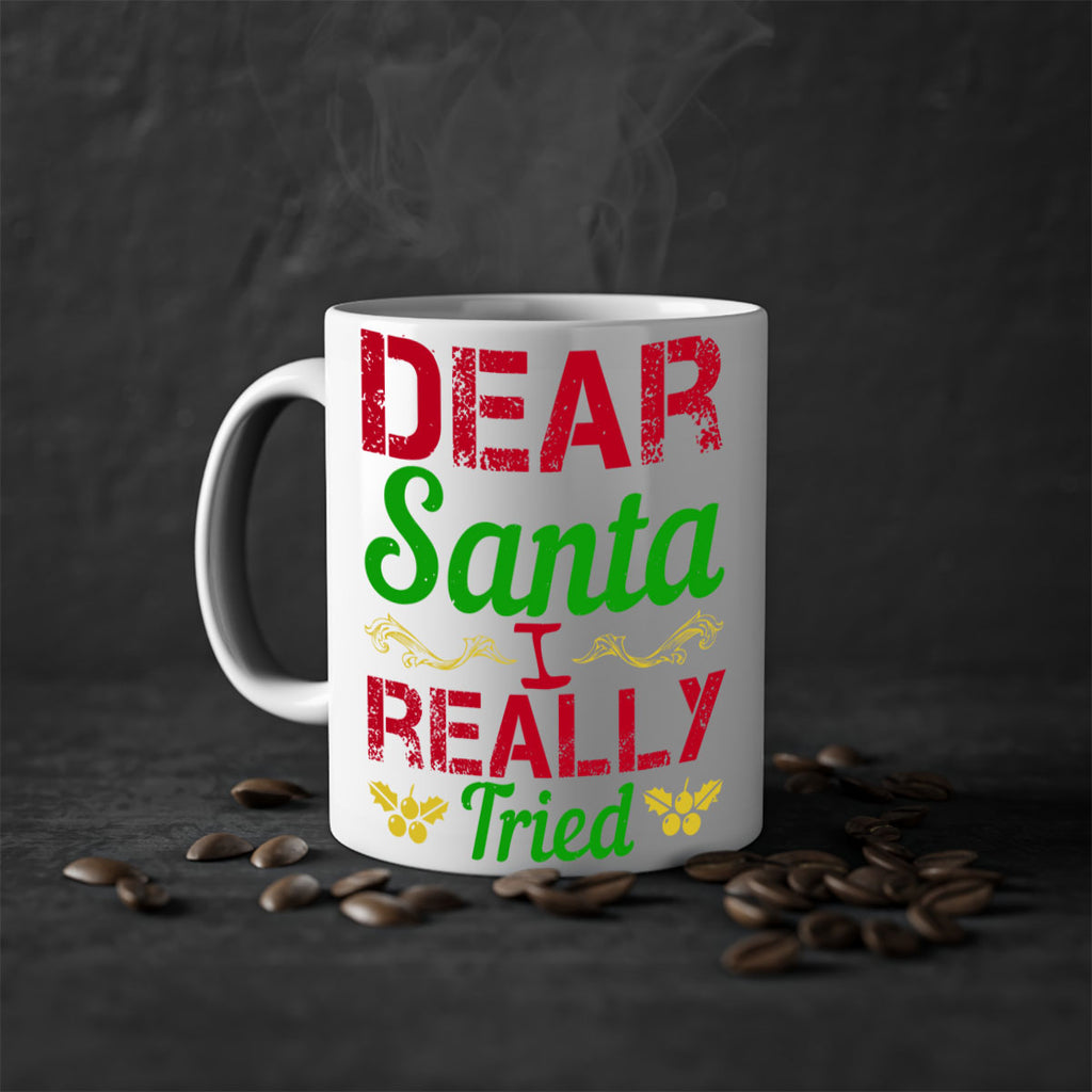 dear santa i really tried 313#- christmas-Mug / Coffee Cup