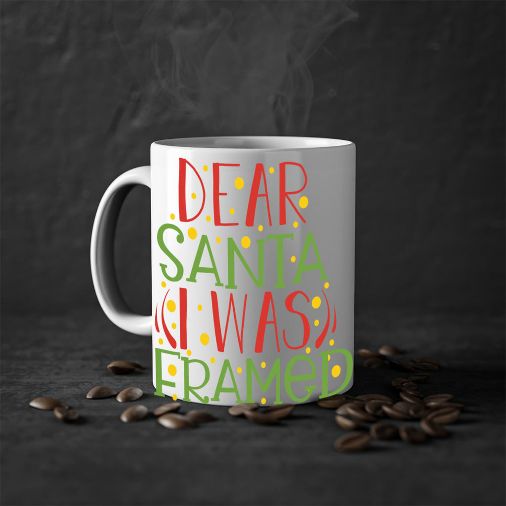 dear santa i was framed 281#- christmas-Mug / Coffee Cup