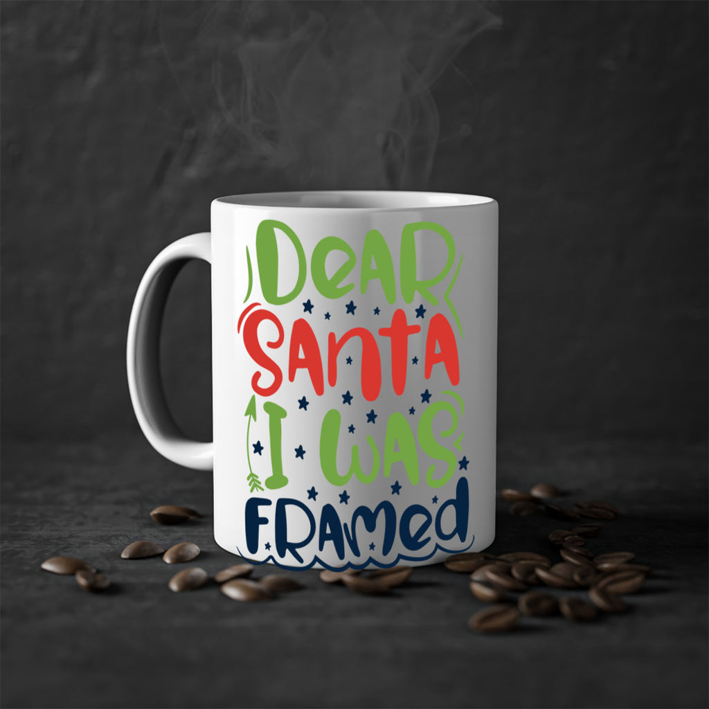 dear santa i was framedd 280#- christmas-Mug / Coffee Cup