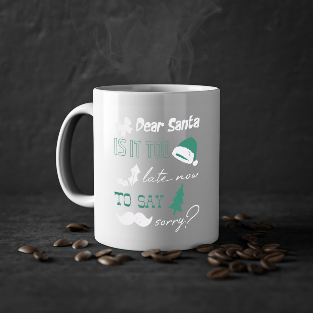 dear santa is it too late 436#- christmas-Mug / Coffee Cup