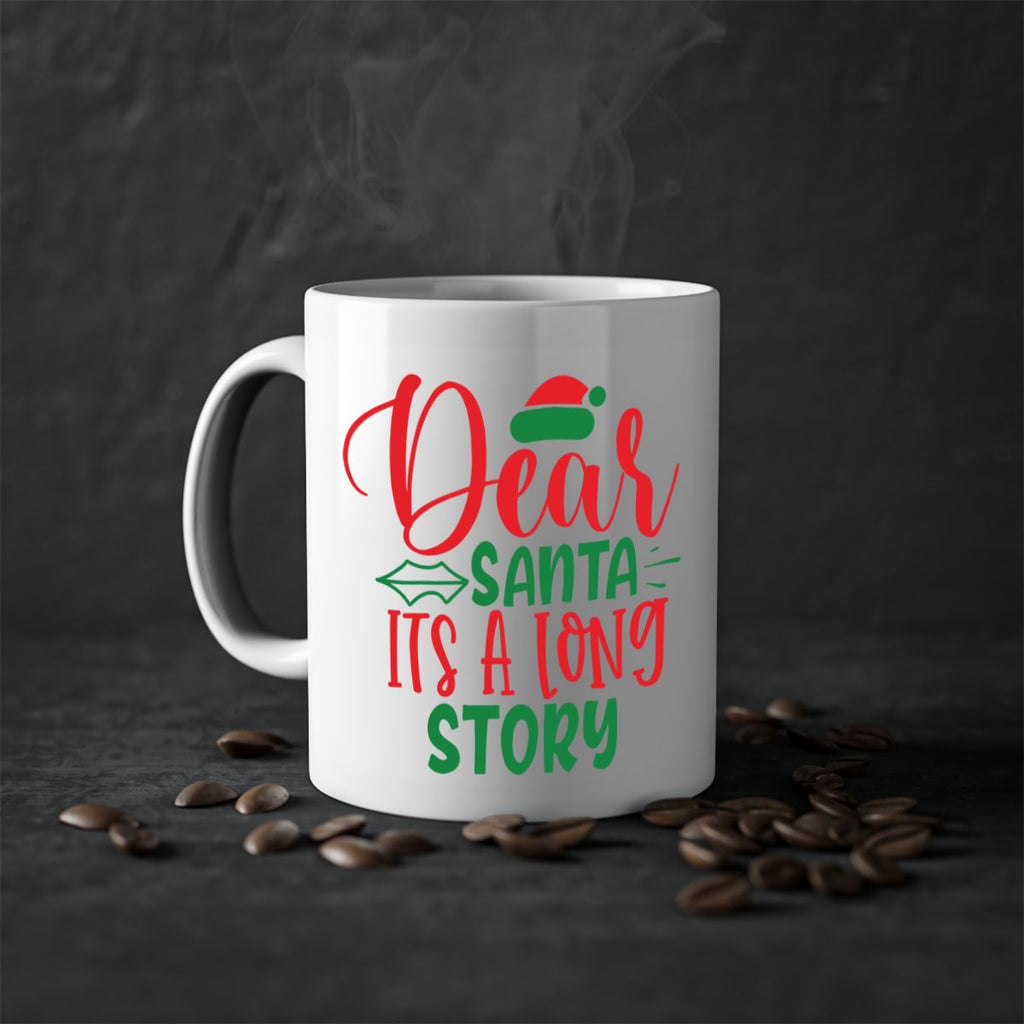 dear santa its a long story style 173#- christmas-Mug / Coffee Cup