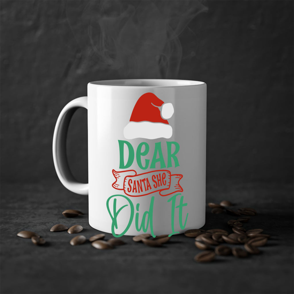 dear santa she did it style 177#- christmas-Mug / Coffee Cup