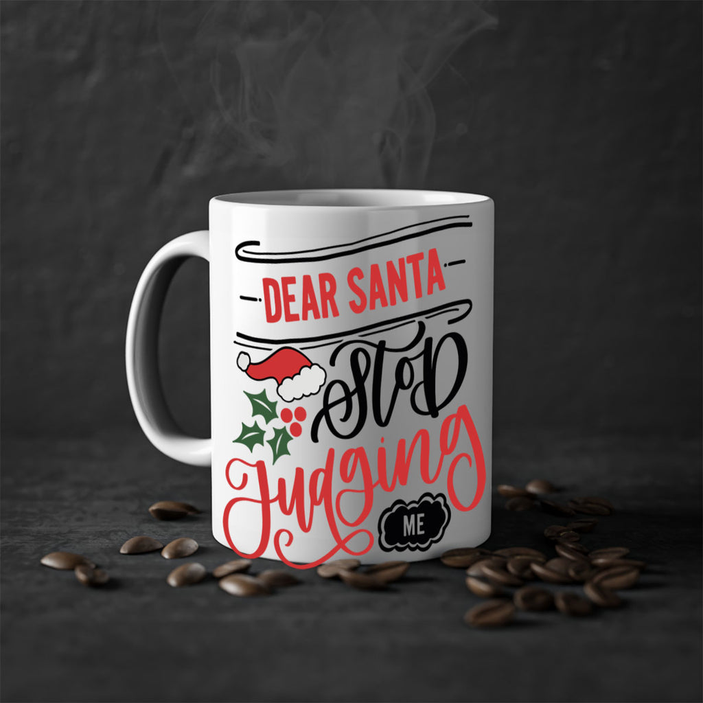 dear santa stop judging me 160#- christmas-Mug / Coffee Cup