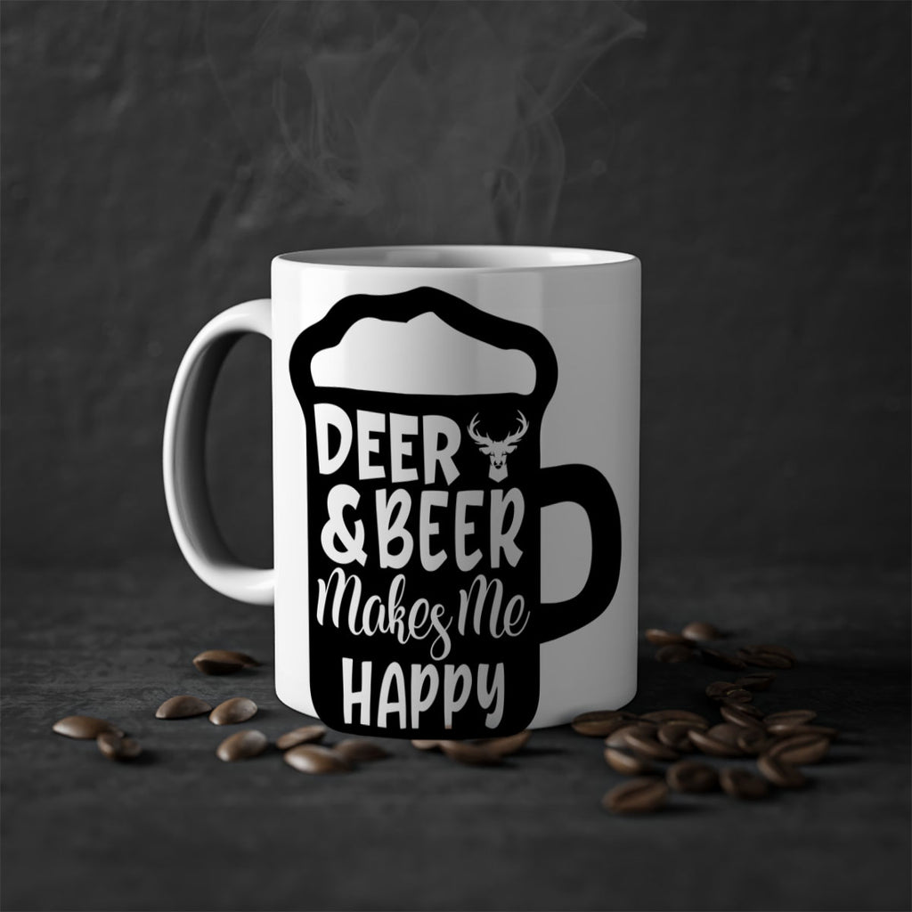 deer and beer makes me happy 17#- hunting-Mug / Coffee Cup