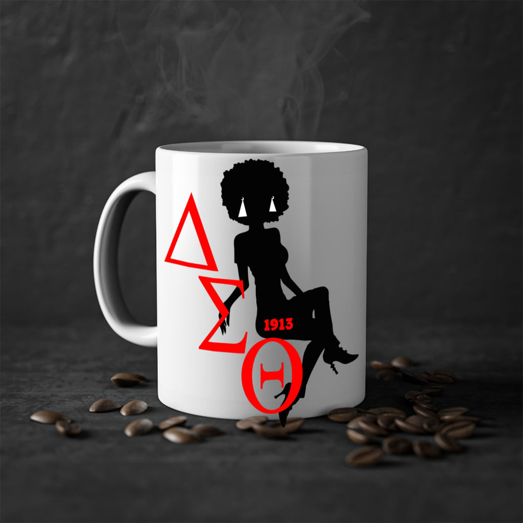 delta sigma theta 7#- black words - phrases-Mug / Coffee Cup