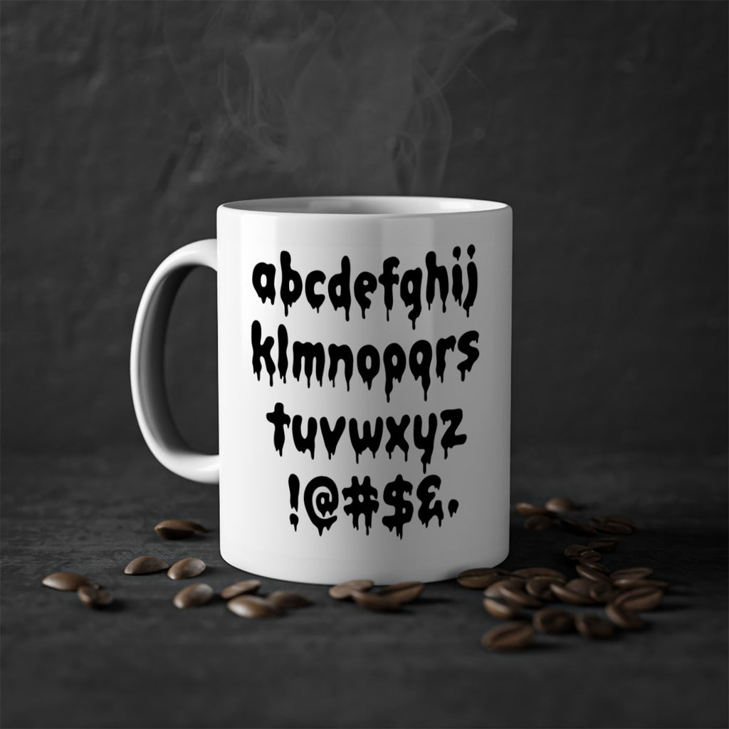 dripping lowercase 162#- black words - phrases-Mug / Coffee Cup