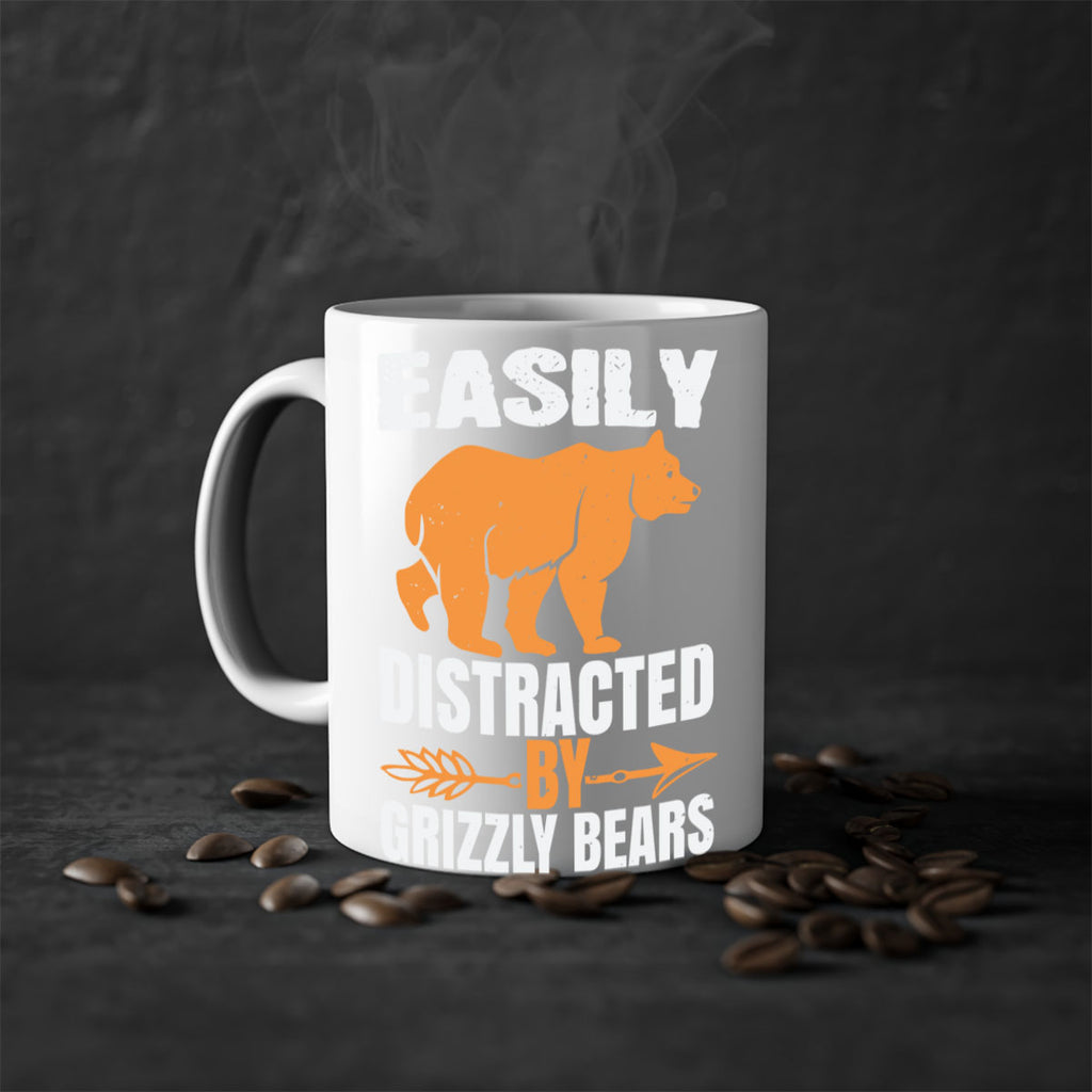 easily distracted by grizzly bears 1#- bear-Mug / Coffee Cup