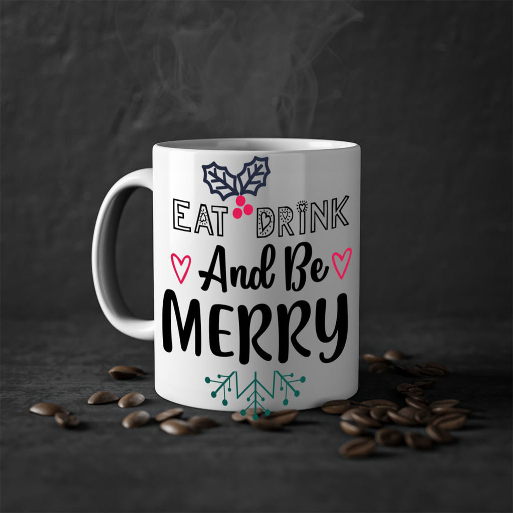 eat drink and be merry style 190#- christmas-Mug / Coffee Cup