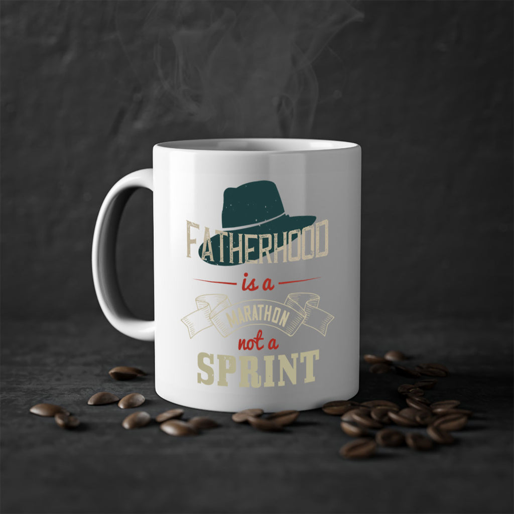 fatherhood is a marathon 227#- fathers day-Mug / Coffee Cup