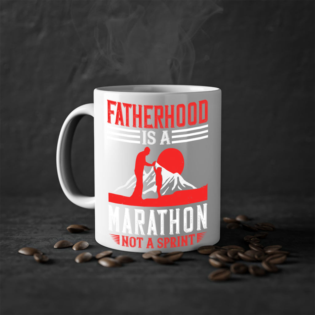 fatherhood is a marathon not a sprint 261#- fathers day-Mug / Coffee Cup