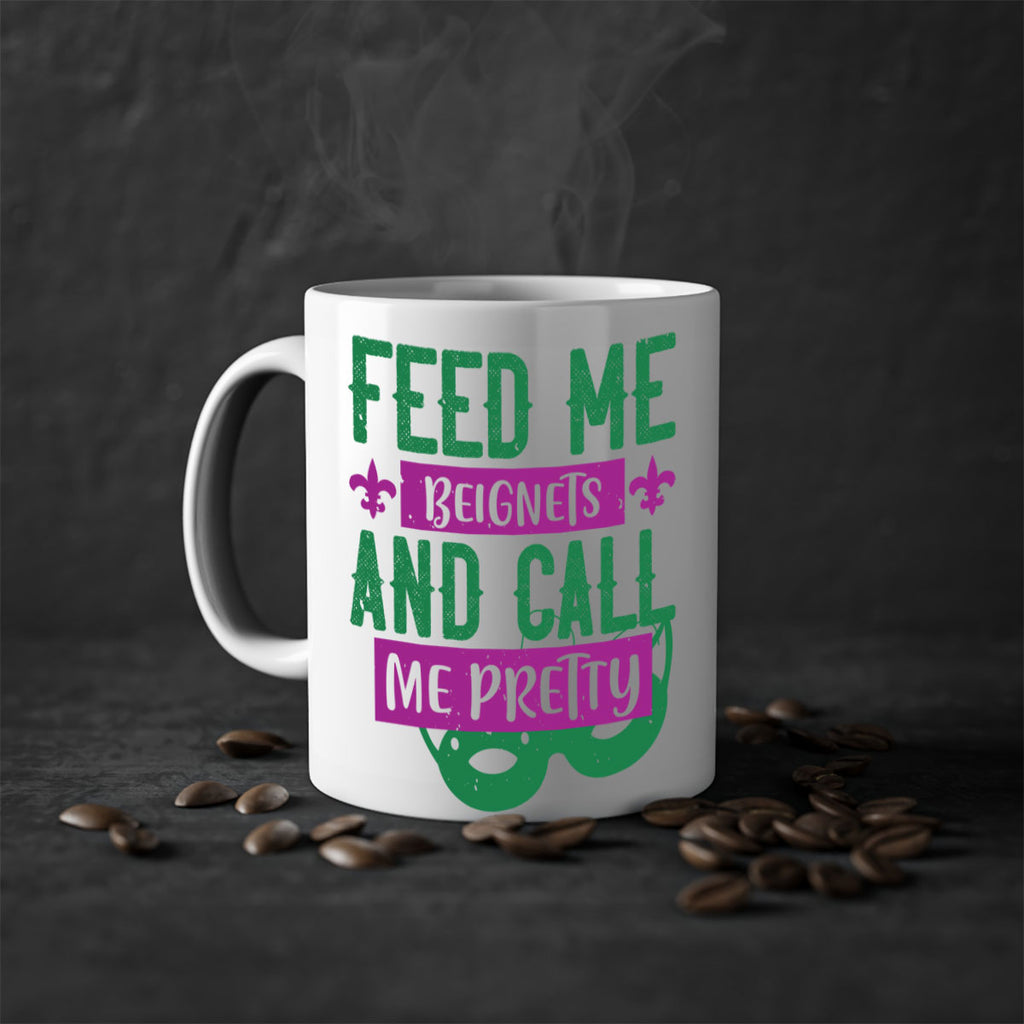 feed me beignets and call me pretty 71#- mardi gras-Mug / Coffee Cup