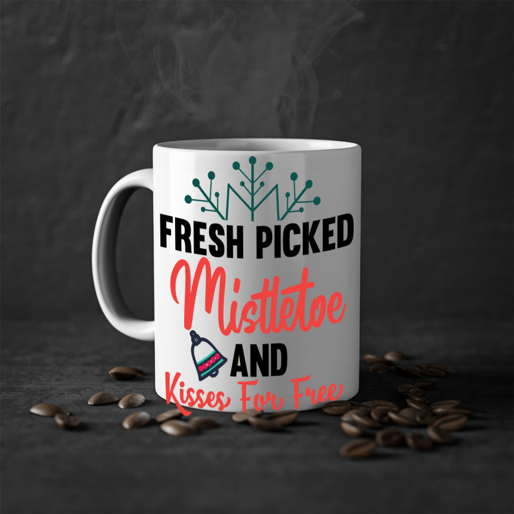 fresh picked mistletoe and kisses for free style 215#- christmas-Mug / Coffee Cup