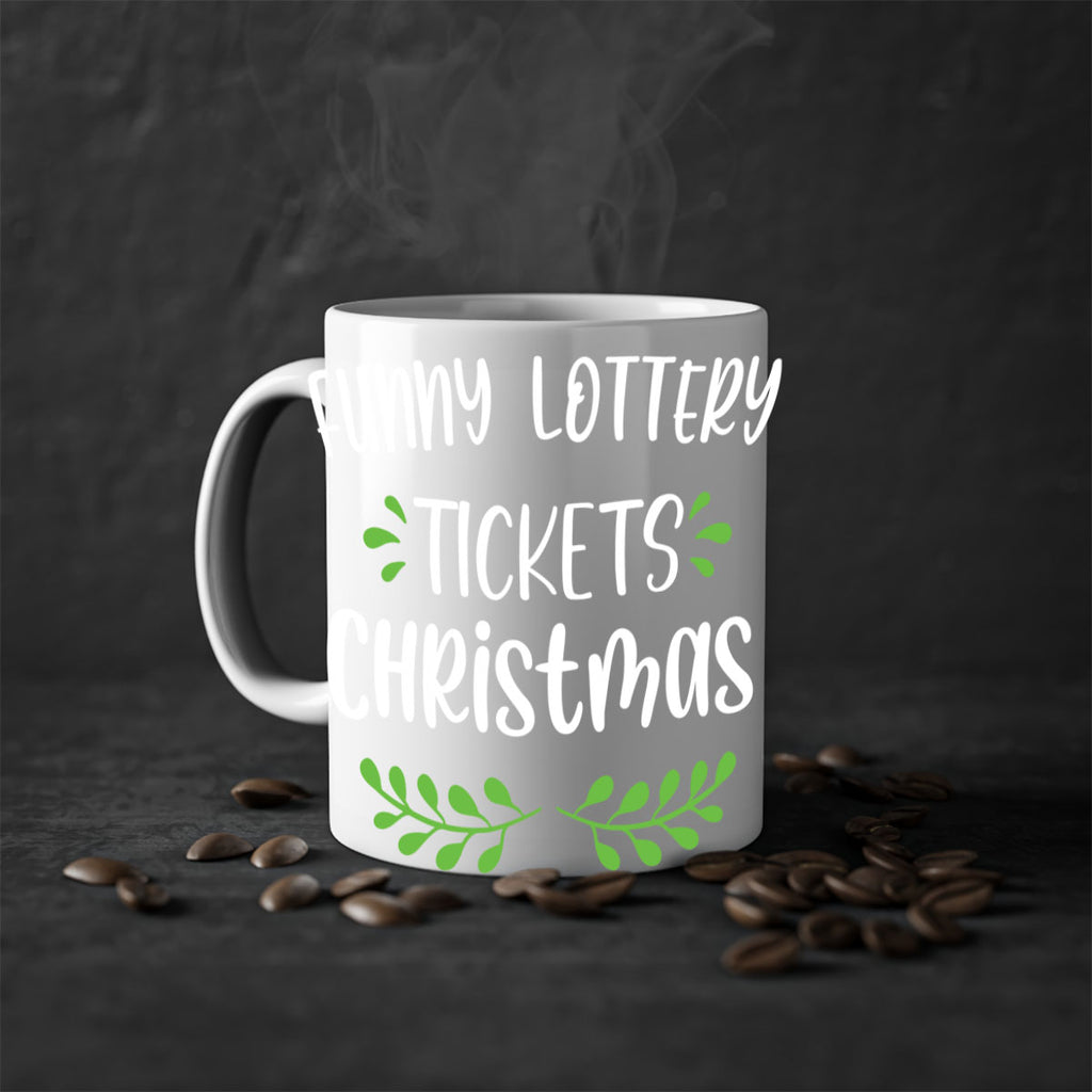 funny lottery tickets christmas style 229#- christmas-Mug / Coffee Cup