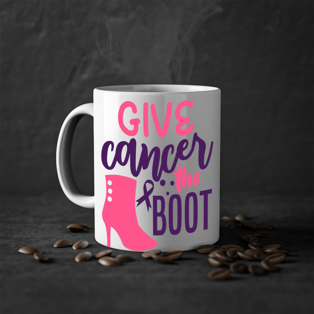 give cancer the boot Style 11#- breast cancer-Mug / Coffee Cup