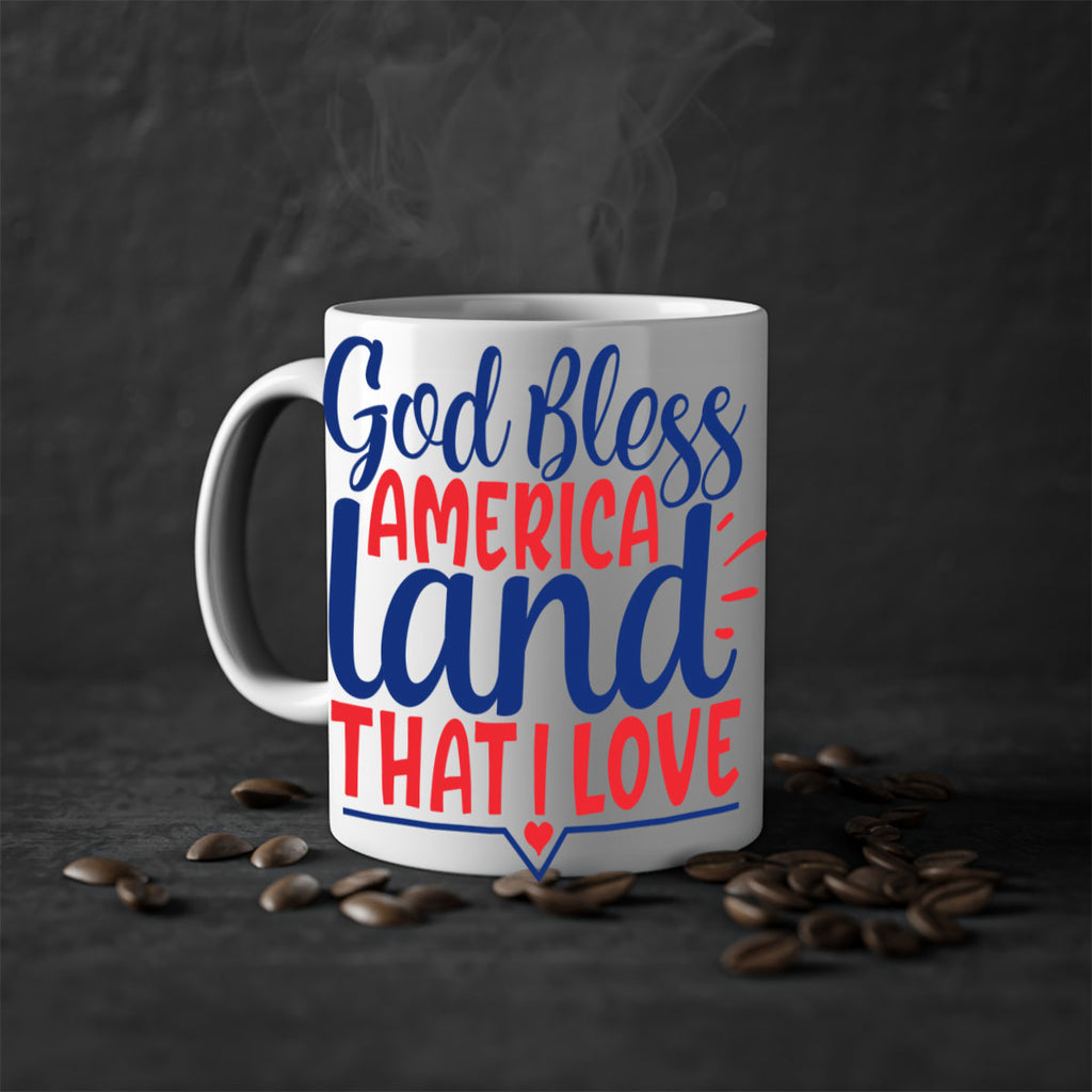 god bless america land that i love Style 54#- 4th Of July-Mug / Coffee Cup