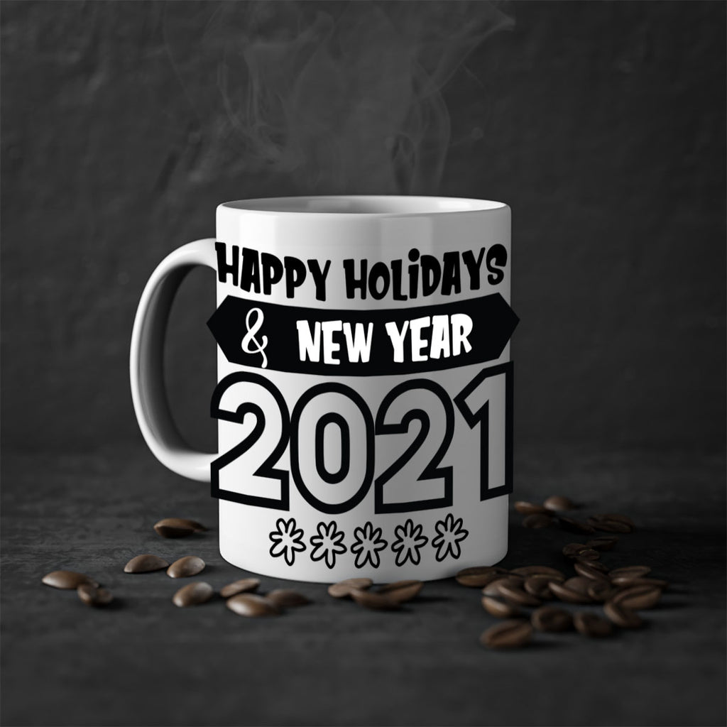 happy holidays new year style 257#- christmas-Mug / Coffee Cup