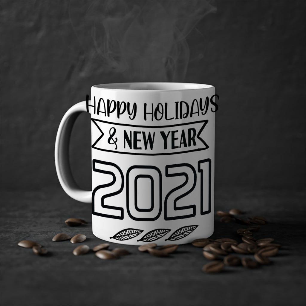 happy holidays new year style 258#- christmas-Mug / Coffee Cup