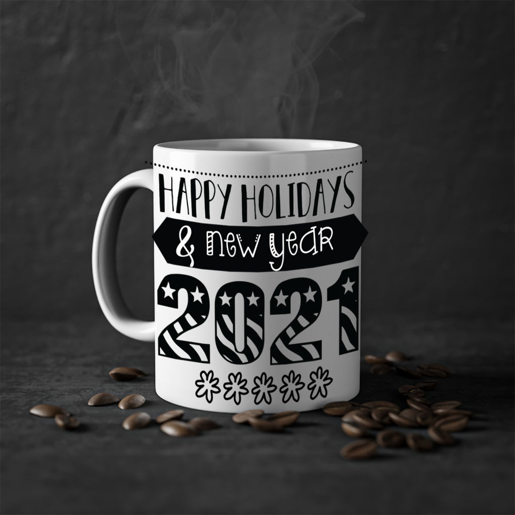 happy holidays new year style 259#- christmas-Mug / Coffee Cup