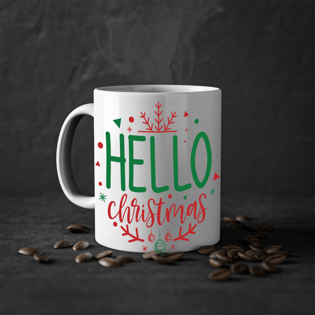 hello christmas style 285#- christmas-Mug / Coffee Cup