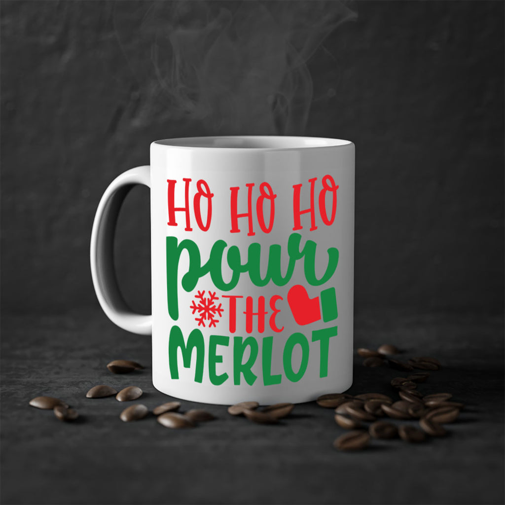 ho ho ho pour the merlot style 290#- christmas-Mug / Coffee Cup