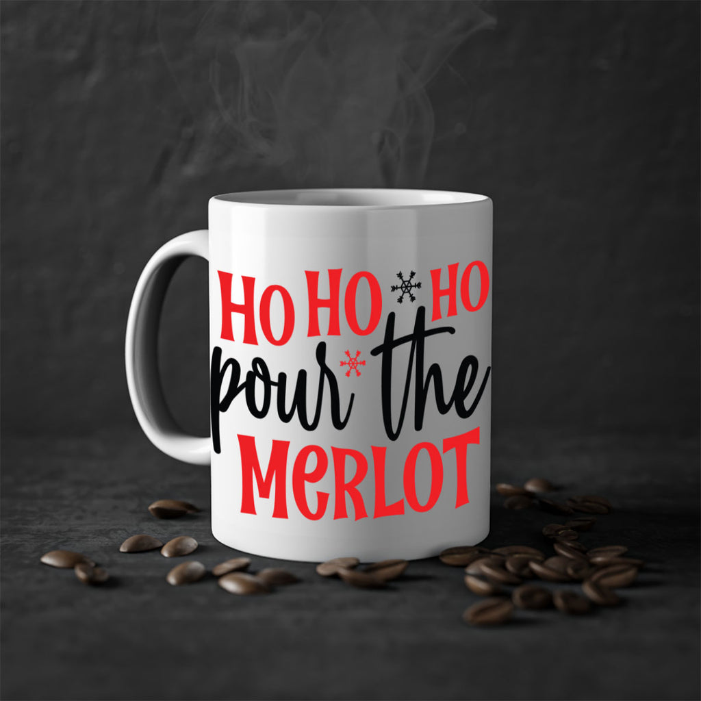 ho ho ho pour the merlot style 291#- christmas-Mug / Coffee Cup