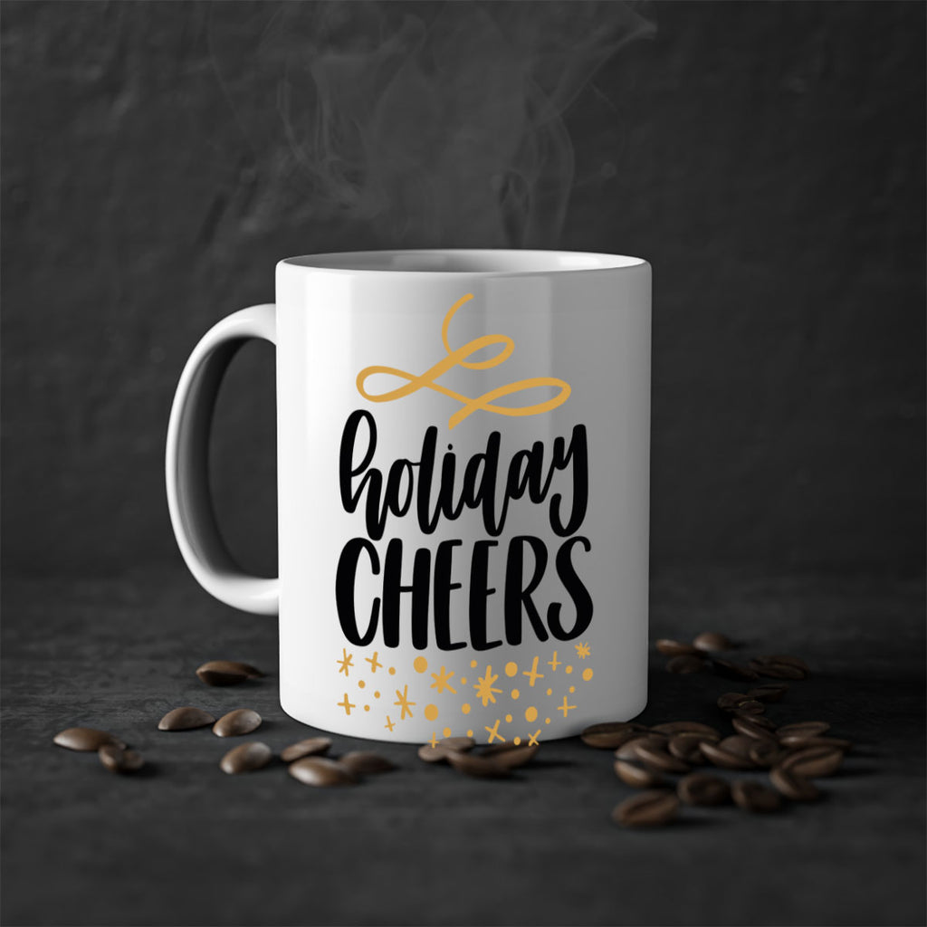 holiday cheers gold 140#- christmas-Mug / Coffee Cup