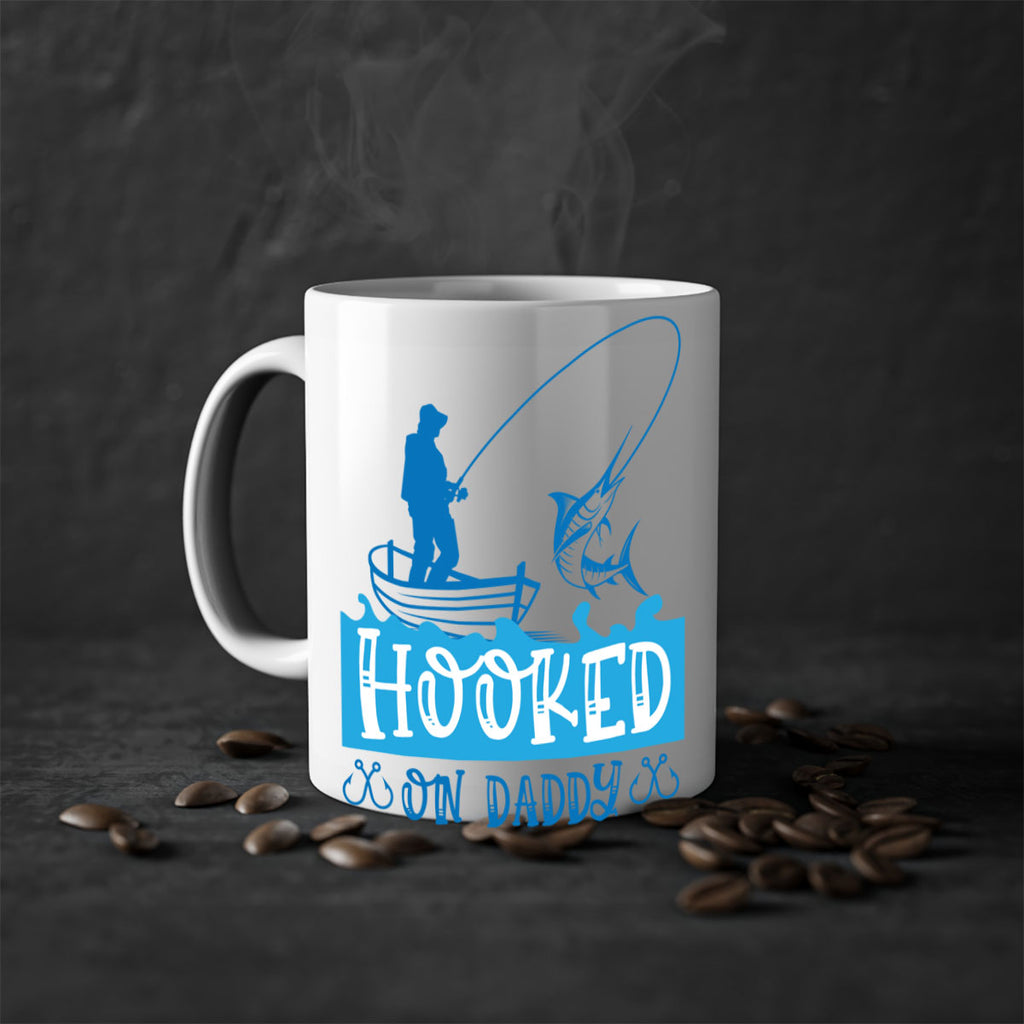 hooked on daddy 218#- fishing-Mug / Coffee Cup