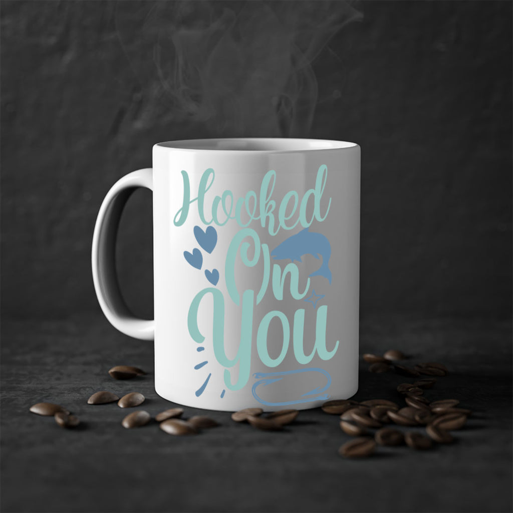 hooked on you 215#- fishing-Mug / Coffee Cup