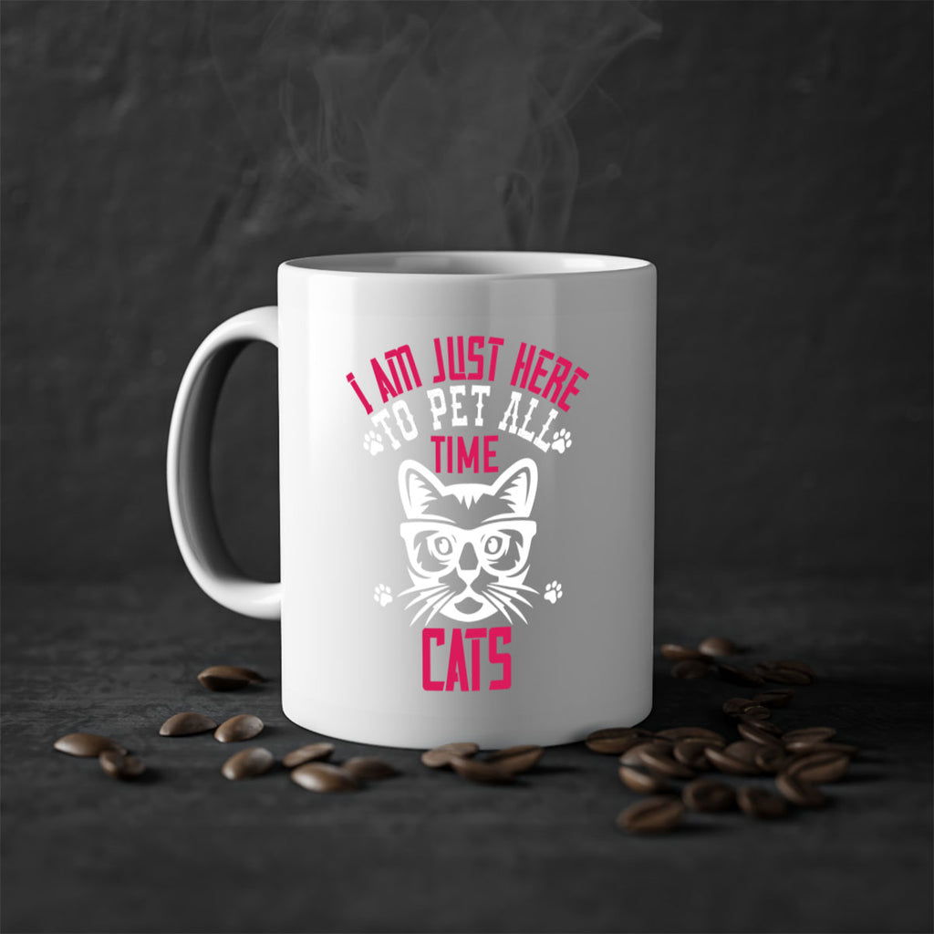 i am just here topet all time cats Style 52#- cat-Mug / Coffee Cup