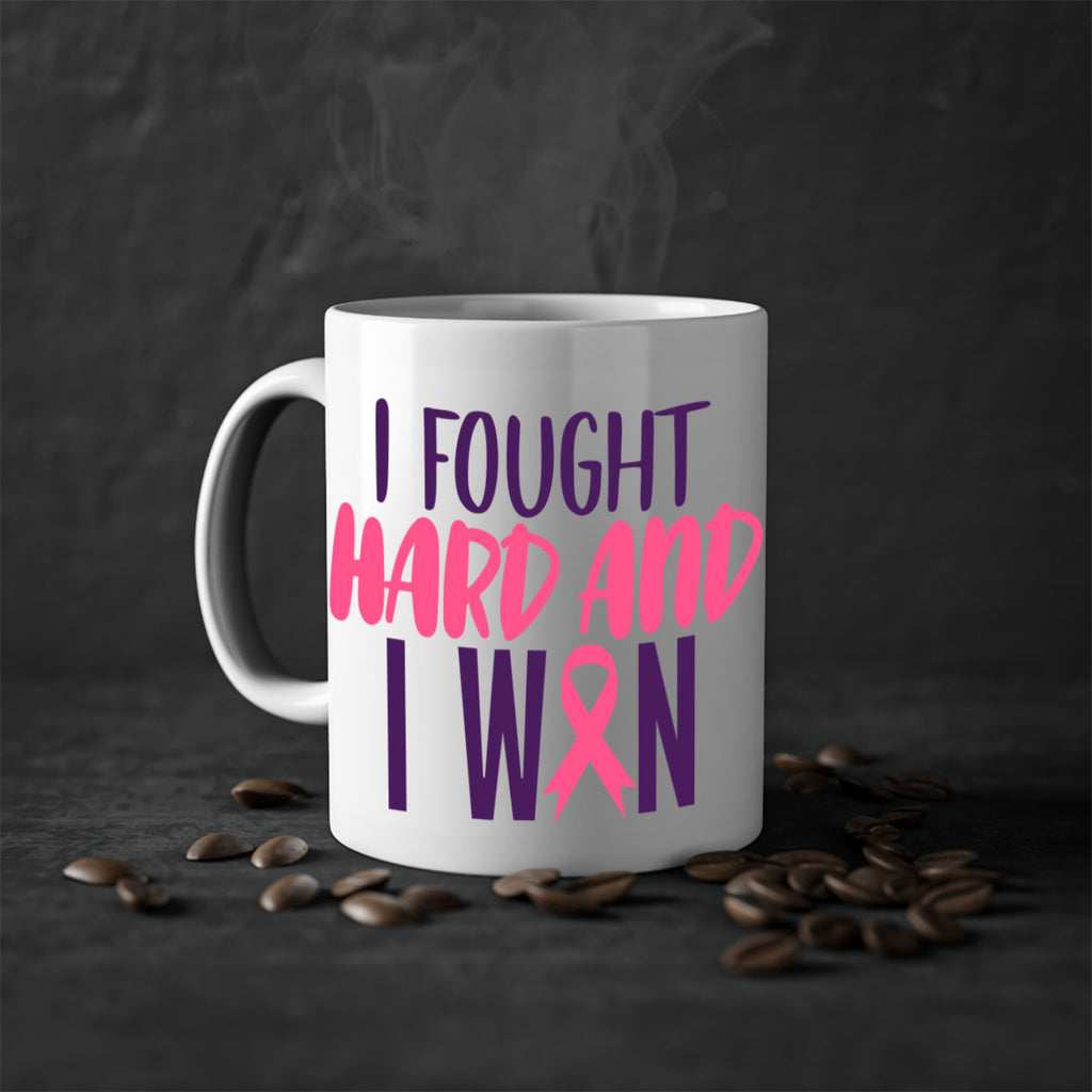 i fought hard and i won Style 10#- breast cancer-Mug / Coffee Cup