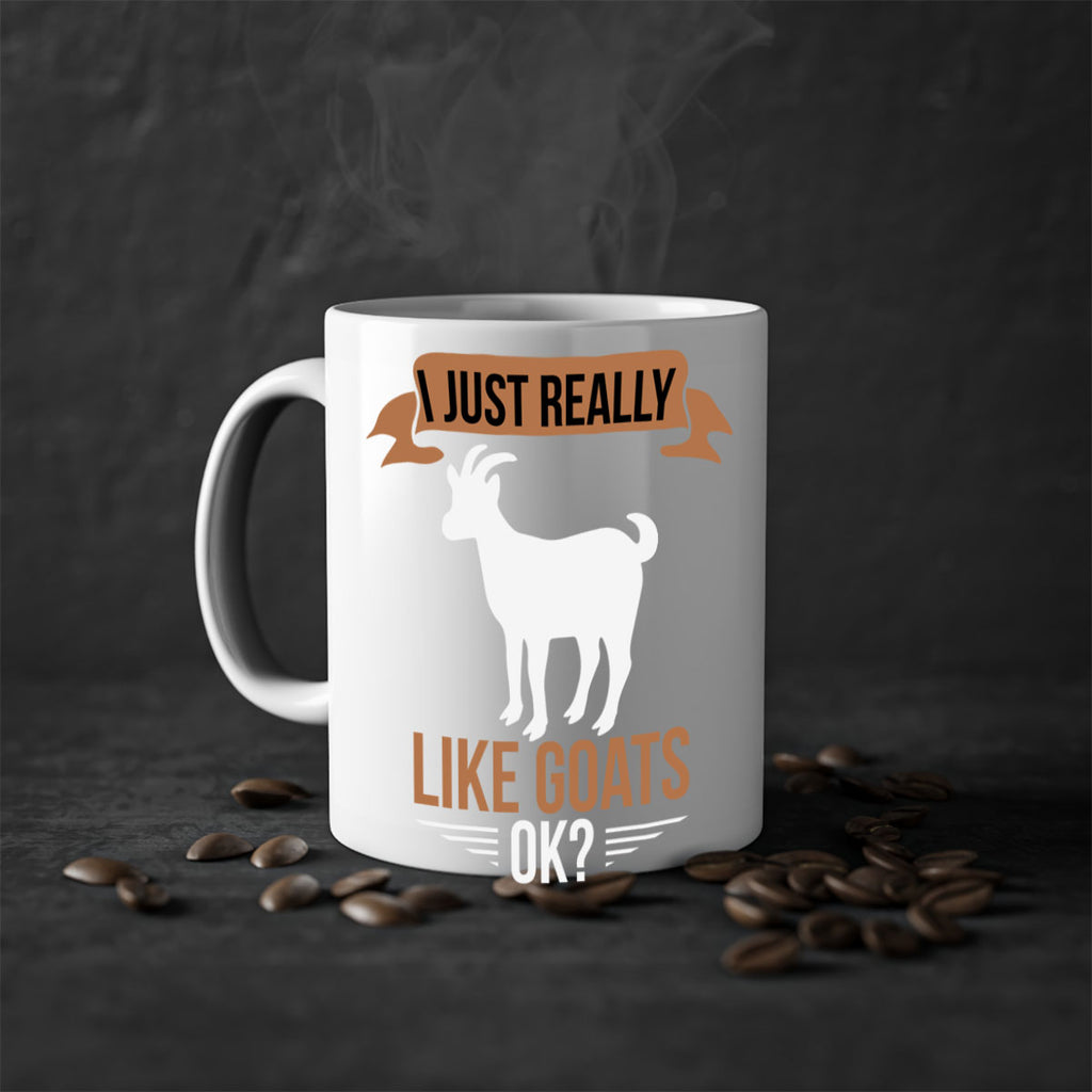 i just really like goats ok Style 3#- goat-Mug / Coffee Cup