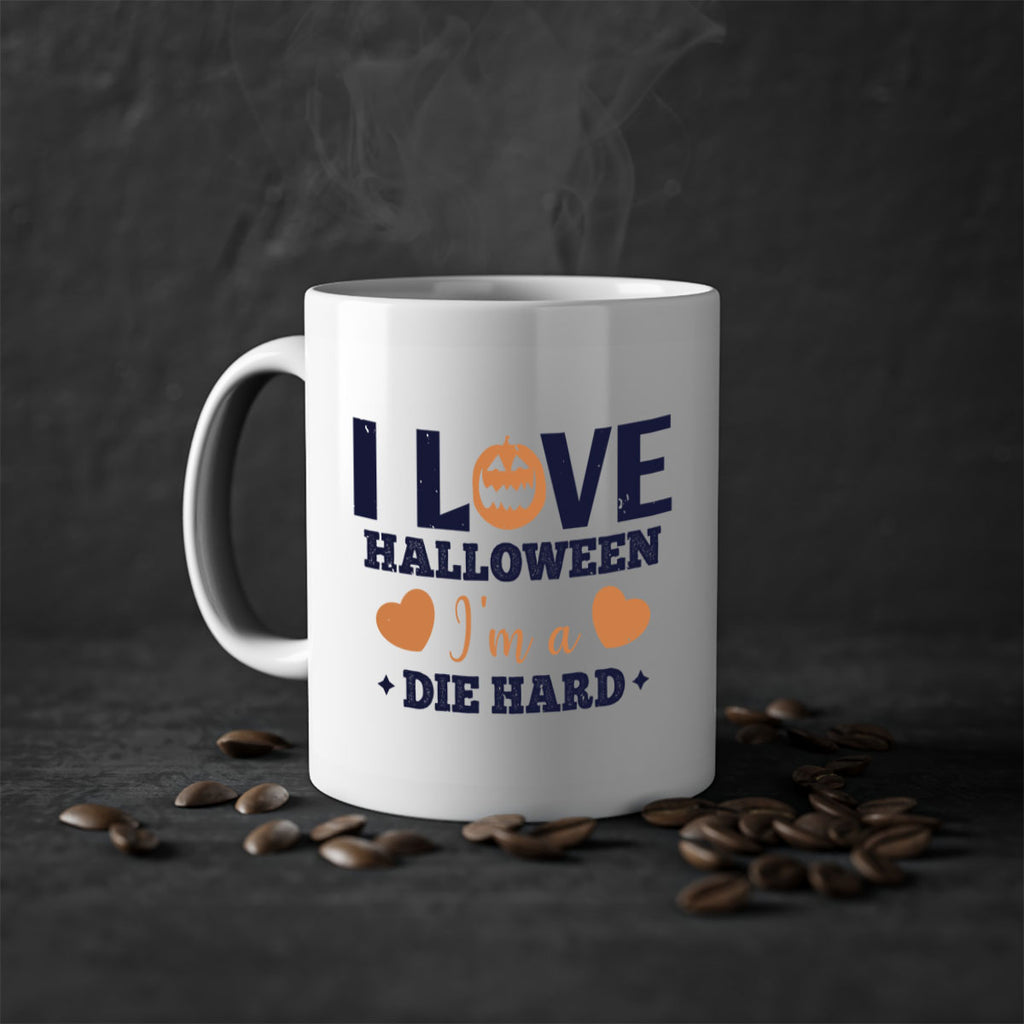 i love halloween im a die hard 150#- halloween-Mug / Coffee Cup