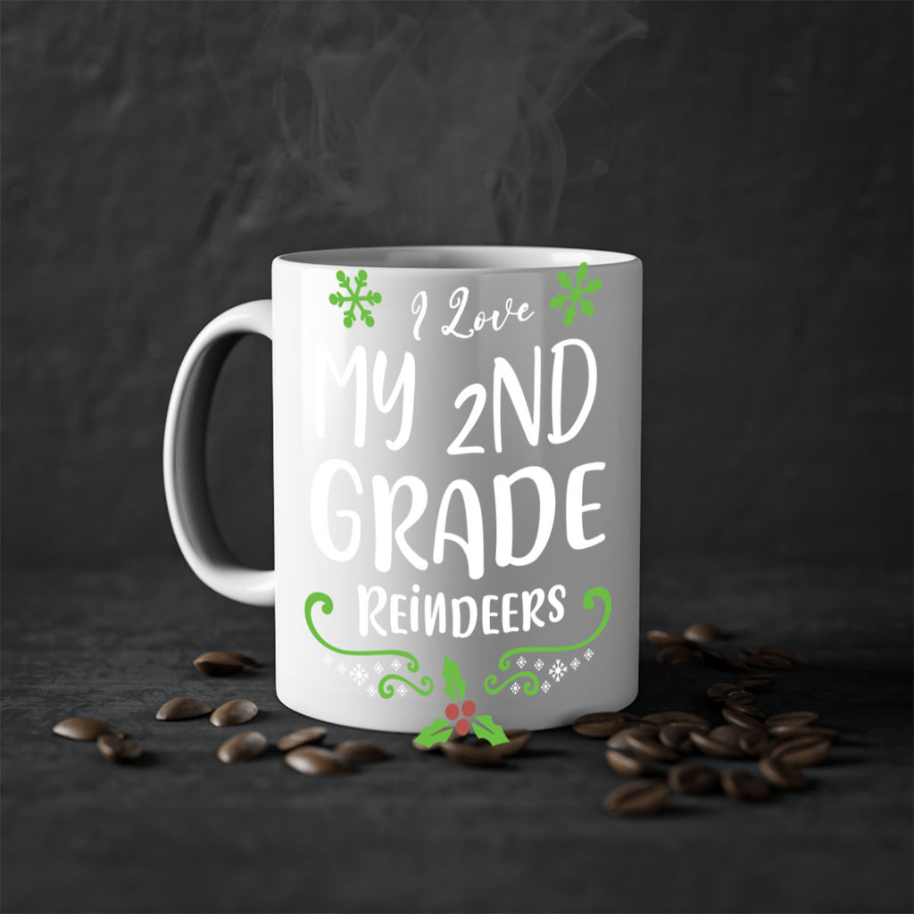 i love my nd grade reindeers style 335#- christmas-Mug / Coffee Cup