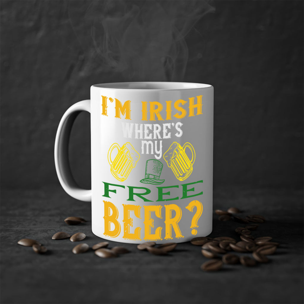 i’m irish where’s my free beer Style 127#- St Patricks Day-Mug / Coffee Cup