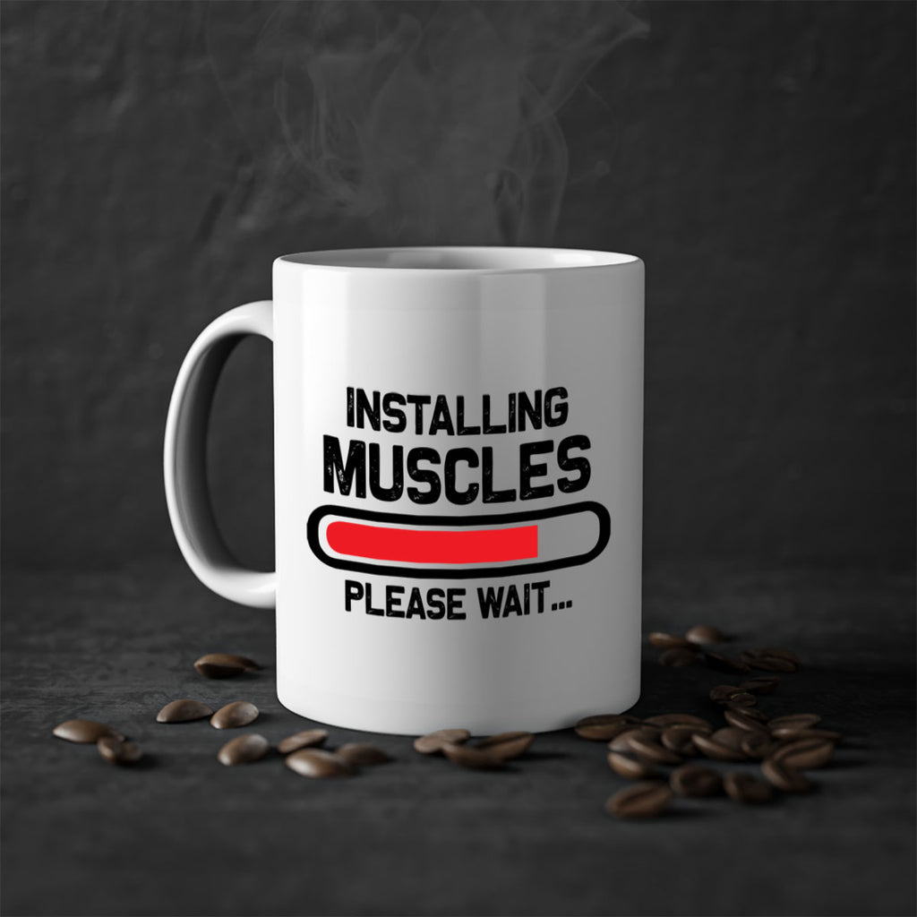 installing muscles please wait 7#- gym-Mug / Coffee Cup